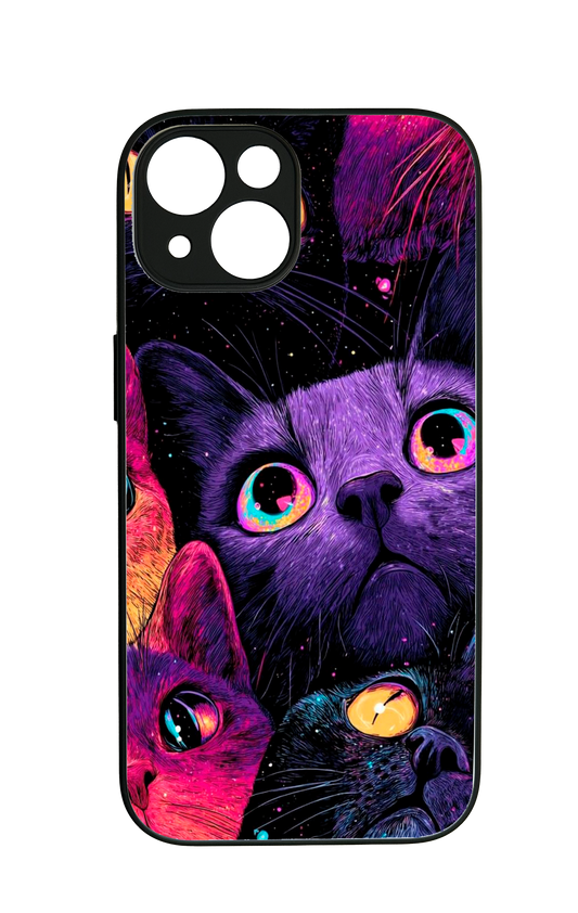 Case Neon Cats
